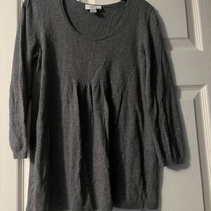 LOFT Charcoal Knit Top